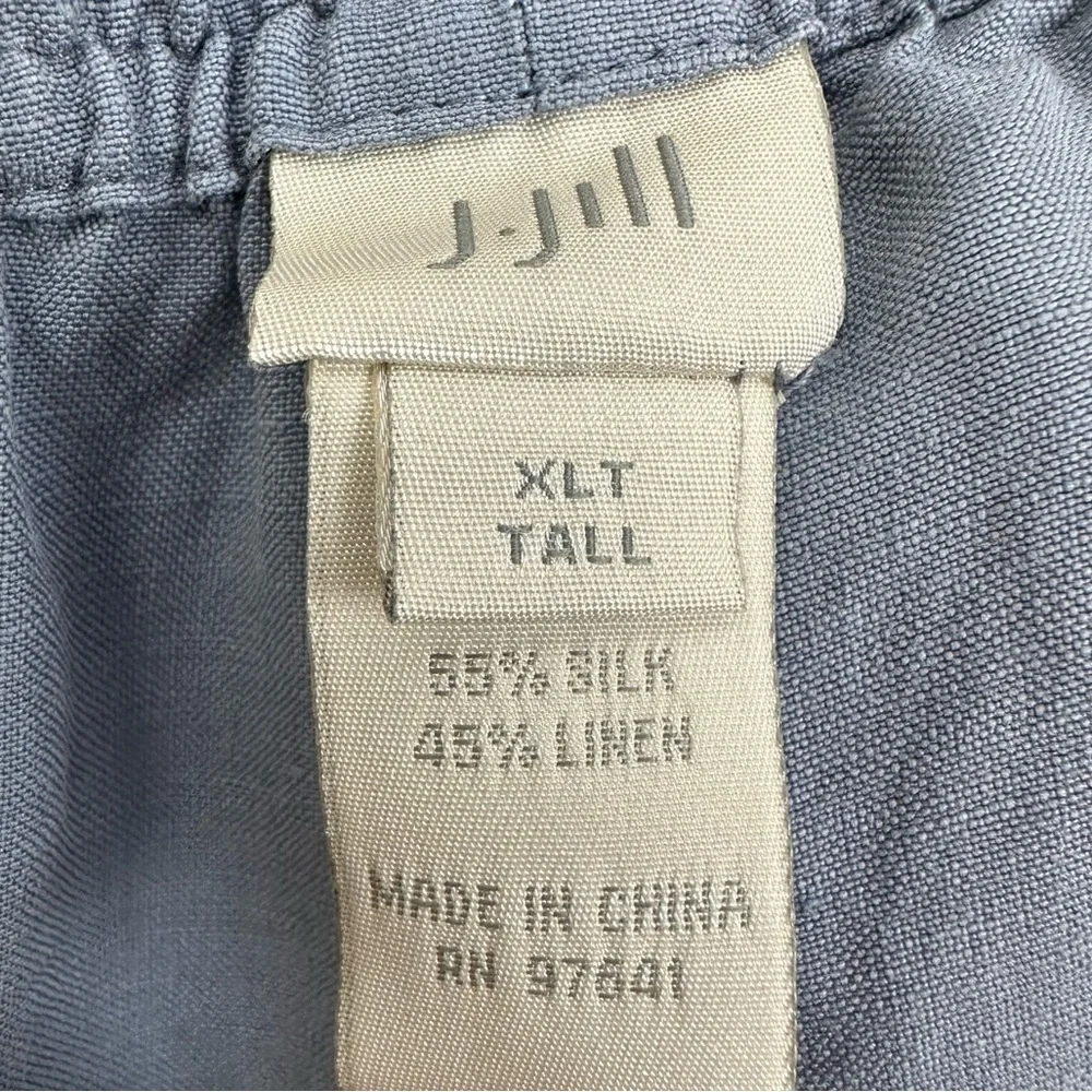 J. Jill Silk Linen High Waisted Wide Leg Pants - Picture 10 of 11